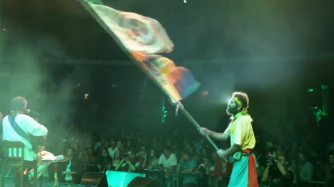 concert for a new earth flag